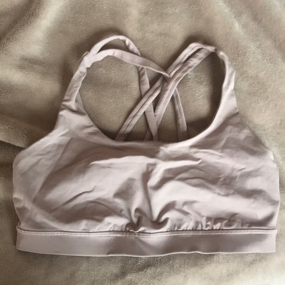 Light pink Lululemon bra Energy Bra Size 10